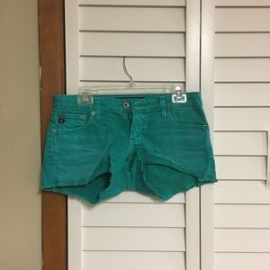 Sea foam green big star shorts